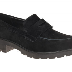 ECCO 231333 METROPOLE VIENNA WOMEN LOAFER BLACK Echtleder Slipper Blockabsatz