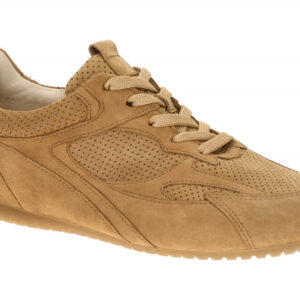 Gabor 86.565.35 Braun Sattel Velour Sneaker Extra Weit Comfort