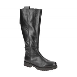 Gabor 72.727.57 Damenstiefel Schwarz - Echtleder - Rund - Extra Weit