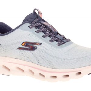 Skechers 125144 BLPK Damen Sneaker hands-free Slip Ins Blue/Pink Glide Step T...