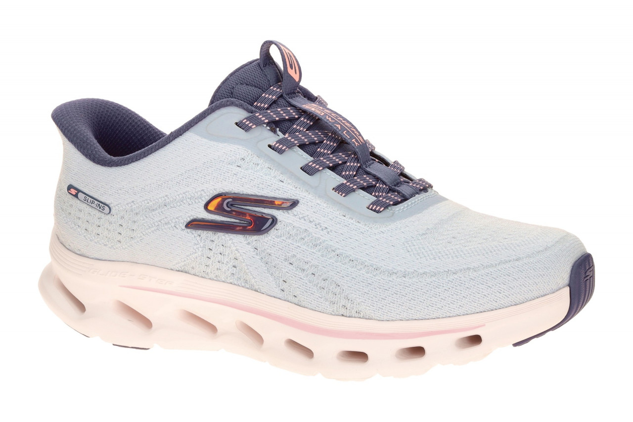 Skechers 125144 BLPK Damen Sneaker hands-free Slip Ins Blue/Pink Glide Step T... 1 Skechers 125144 BLPK Damen Sneaker hands-free Slip Ins Blue/Pink Glide Step T...