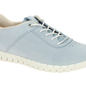 Ecco 246323 GRUUV LITE Damen Slipper, Nubuck, dusty blue/white, extra flexibl...