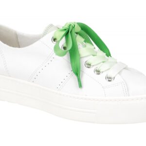 Paul Green Plateau Sneaker Modell 5247-02x Wei?/Pistachio Echtleder - super s...