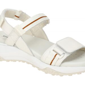 Geox D35TBB SORAPIS+GRIP Damen Sandale Wei? Rutschfest wasserdicht Keilabsatz