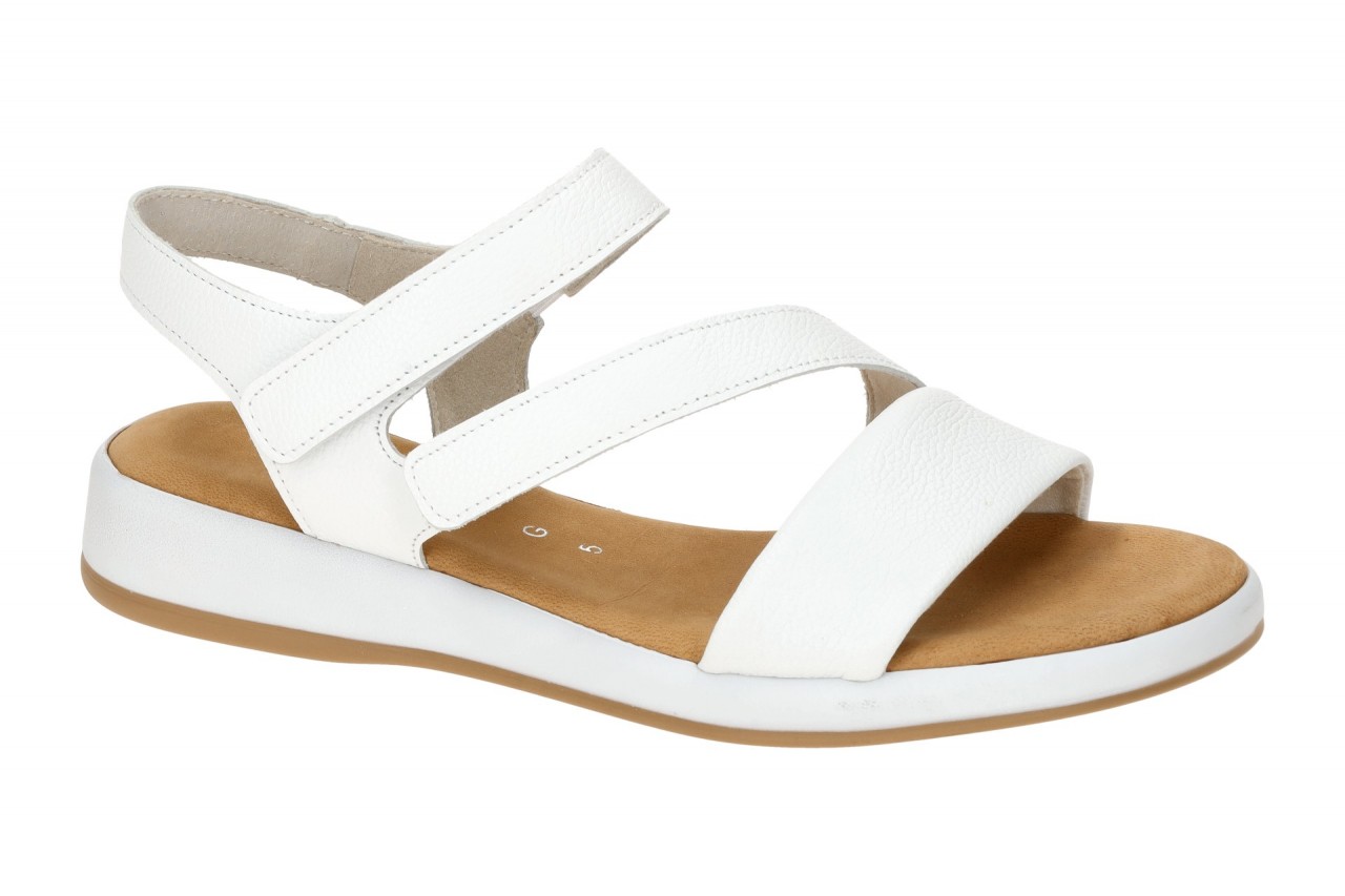 Gabor 82.733 Damen Sandalette Wei? Echtleder Keilabsatz Klettverschluss 1 Gabor 82.733 Damen Sandalette Wei? Echtleder Keilabsatz Klettverschluss