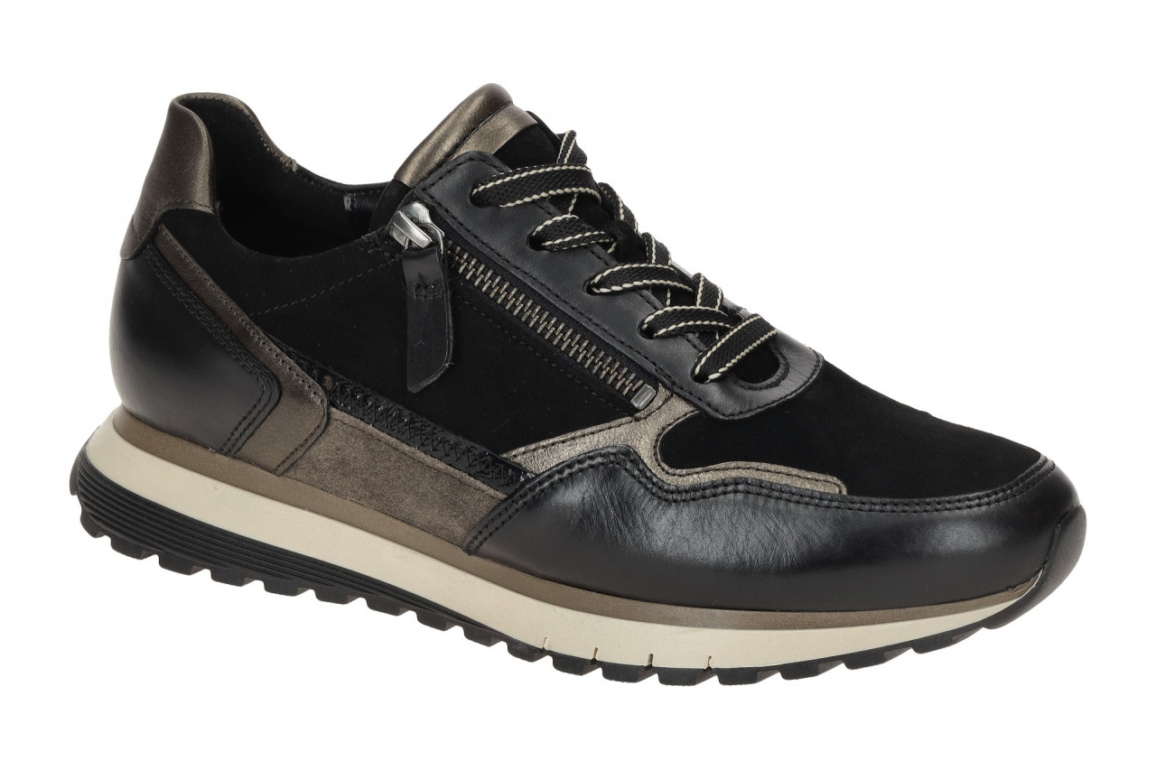 Gabor 76.378.37 Turin Damenschuhe Halbschuhe Sneaker schwarz/mohair/smog OptiFit 1 Gabor 76.378.37 Turin Damenschuhe Halbschuhe Sneaker schwarz/mohair/smog OptiFit