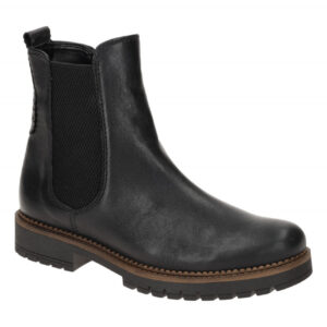 Gabor 72.721 Damen Stiefeletten Schwarz - bequeme und extra weite Stiefel