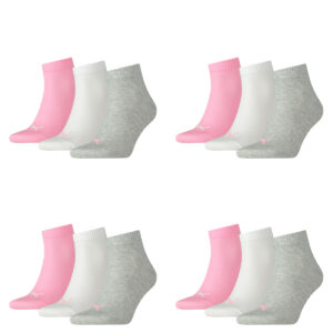 12 Paar Puma Unisex Quarter Socken Sneaker Gr. 35 - 49 für Damen Herren Füßling...