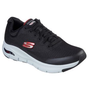 Skechers Sport Herren ARCH FIT Sneakers 232040 Schwarz/Rot