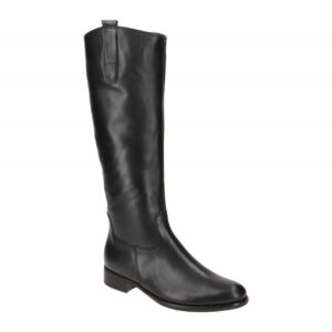 Gabor Damenstiefel 71.649.27 Elegant Schwarz Glattleder Kniehoch 3cm Blockabsatz