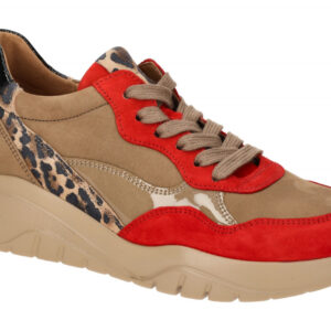 Gabor 73.451.13 Damen Sneaker - Braun Fire/Nut Kombi - Bequemes Fu?bett & Vel...