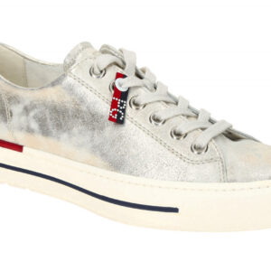 Paul Green Damen Halbschuhe Sneaker 4760-07 Grau Mineral Echtleder Frottee-Fu...