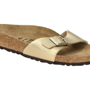 Birkenstock 1016107 Madrid BS Damen Pantoletten gold Synthetik Fu?bett