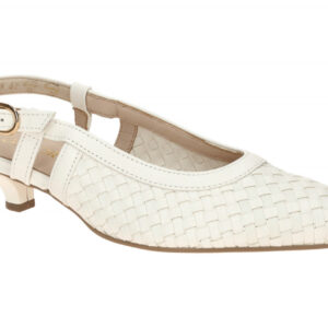 Gabor 81.534 Damenschuhe Sling Pumps Wei? Latte Trichterabsatz 3cm