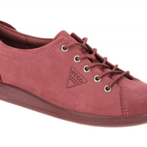 Ecco 206503 Soft 2.0 Damenschuhe Rot Nocturn Nubuck Leder - Bequem und leicht