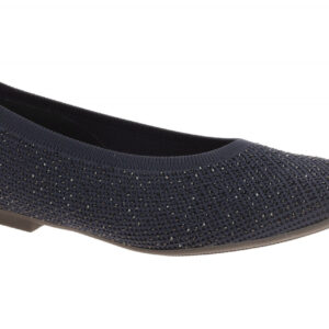 Gabor 84.146 Damen Ballerinas Midnight Glitter Blau - Echtleder Fu?bett
