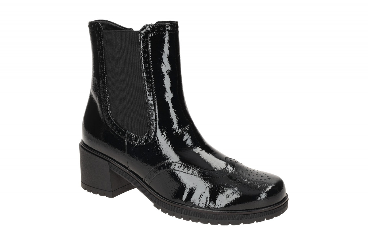 Gabor 54.680 Schwarz Damen Stiefeletten - Brogue Ankle Boots 1 Gabor 54.680 Schwarz Damen Stiefeletten - Brogue Ankle Boots