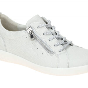 Waldl?ufer 947001 Damen Halbschuhe Wei?/Silber bequem mit Extra Weite H