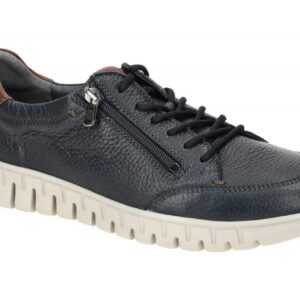 Waldl?ufer 907002 H-Baldo Herren Schn?r Halbschuhe Blau/Notte/Tabak Bequeme W...