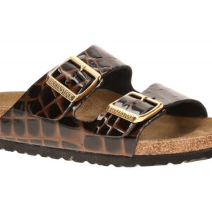 Birkenstock 1032864 BS Arizona Pantoletten Schwarz Echtleder Emboss Leather B...