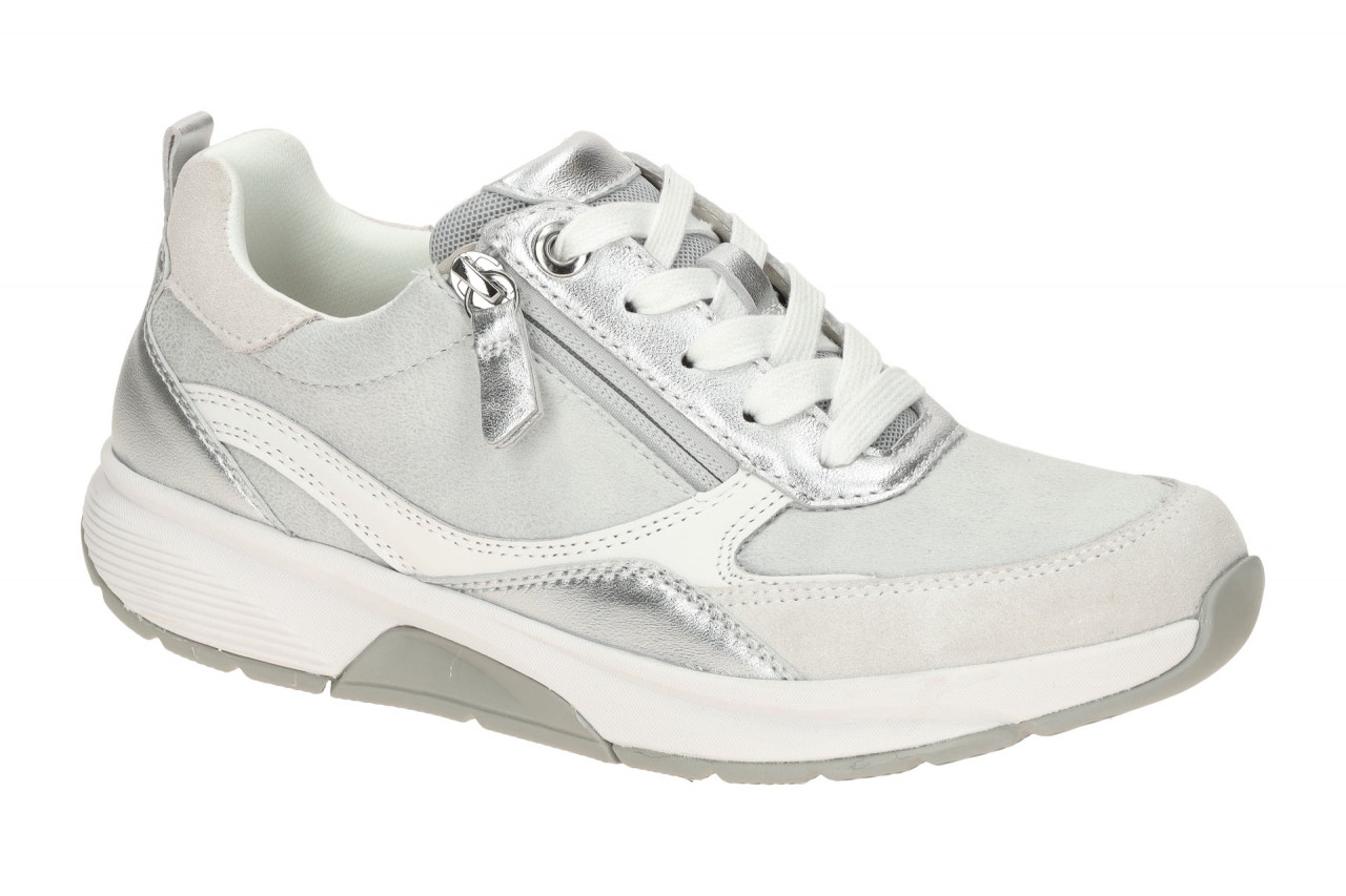 Gabor 86.877.62 Rollingshoft Damenschuhe in wei?/silber mit bequemen Schn?r-H... 1 Gabor 86.877.62 Rollingshoft Damenschuhe in wei?/silber mit bequemen Schn?r-H...