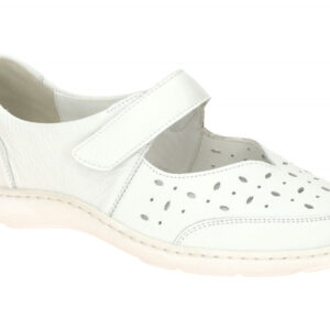 Waldl?ufer 496325 HENNI Damenschuhe wei? Echtleder Klettverschluss