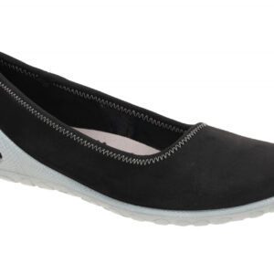 Ecco 80236302001 Damen Halbschuhe Schwarz Ballerinas Slip On Nubuck-leder