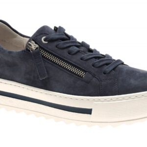 Gabor Damen Halbschuhe Sneaker 86.498 in Blau River/Marine - leicht und flexibel