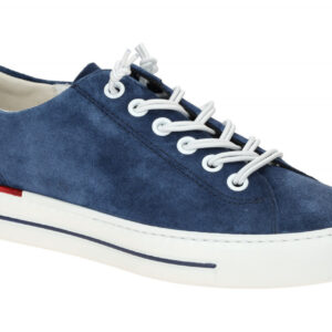 Paul Green Damenschuhe Sneaker 4081-54 PG 4081 blau indigo Velour Leder Frott...