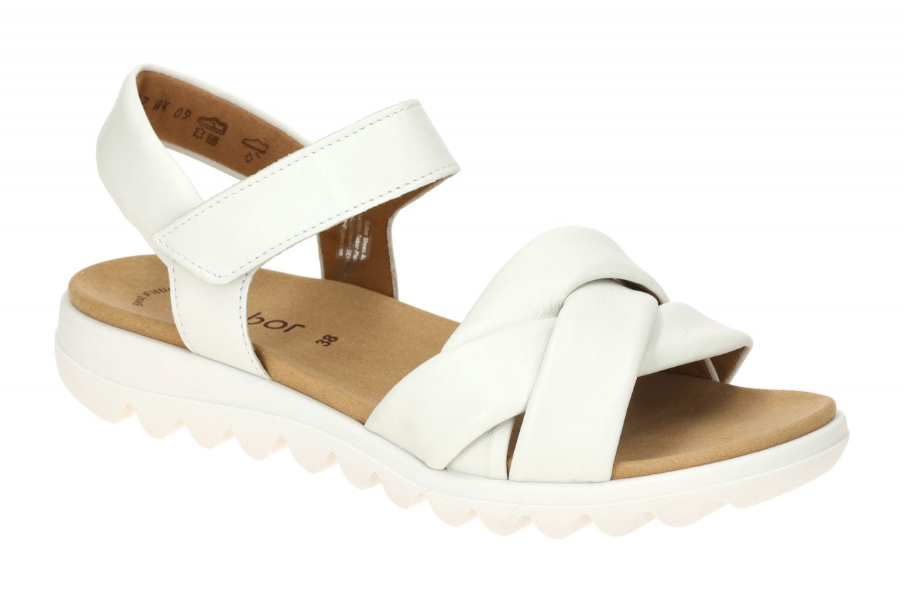 Gabor Damen Sandalette 84.812.21 Wei? Kreuzriemchen Echtleder Keilabsatz 1 Gabor Damen Sandalette 84.812.21 Wei? Kreuzriemchen Echtleder Keilabsatz