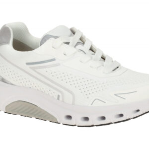 Gabor 86.984.20 ROLLINGSOFT Damen Sneaker Wei?/Grau atmungsaktiv & leicht