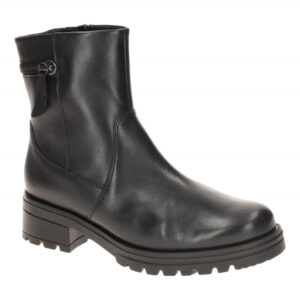 Gabor 72.780 Damen Stiefeletten schwarz - elegante, wadenhohe Echtleder Stiefel