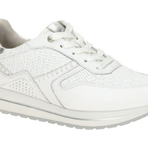 Gabor 86.336.50 DAVOS Damen Sneaker Wei? Silber H-Weite