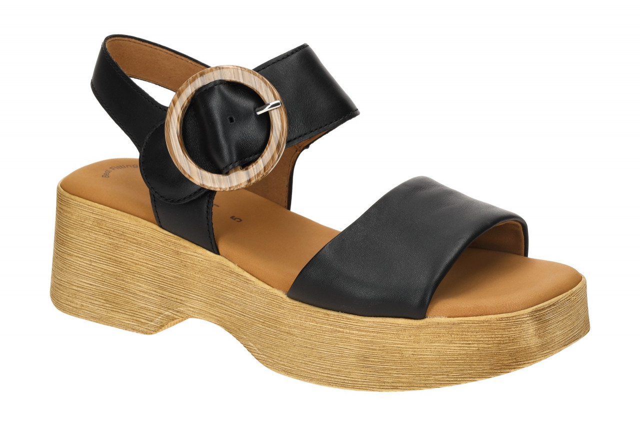 Gabor 84.520 Damen Sandalette schwarz Plateau Klettverschluss 1 Gabor 84.520 Damen Sandalette schwarz Plateau Klettverschluss