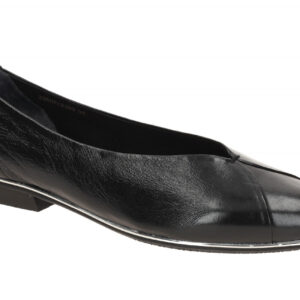 Everybody 23507C2399 VE001 Schwarz Echtleder Slipper mit Blockabsatz