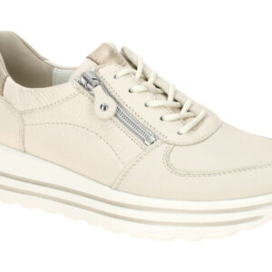 Waldl?ufer 758009 H-LANA Bequeme Schn?r-Halbschuhe beige perl/lightgold