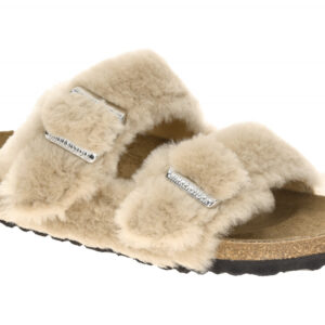 Birkenstock 1030275 BS Arizona_Shearling_Cover_Up Beige Sandcastle Damen Pant...