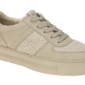 Paul Green Damen Halbschuhe Sneaker 5487-01 Beige Almond Biscuit Nubuck Texti...