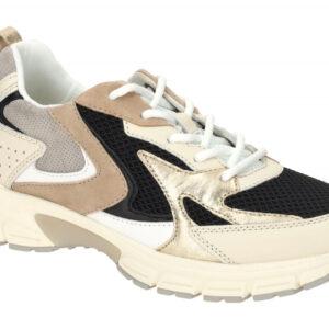 Gabor 66.606 FLORENZ Damen Halbschuhe Sneaker Beige-Schwarz Puder