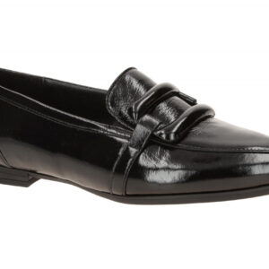 Gabor 3019.02.004 Damen Slipper Schwarz Lackleder bequem & elegant