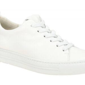 Paul Green Damen Slipper 5267-00 White Echtleder Frottee-Futter Gummisohle