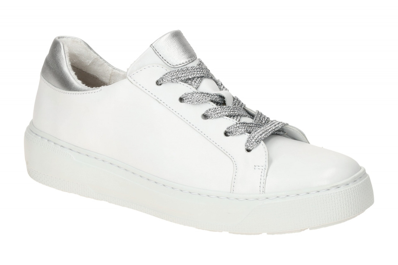 Gabor 63.211.21 Damen Sportliche Halbschuhe wei?/silber PU-Sohle Keilabsatz 1 Gabor 63.211.21 Damen Sportliche Halbschuhe wei?/silber PU-Sohle Keilabsatz