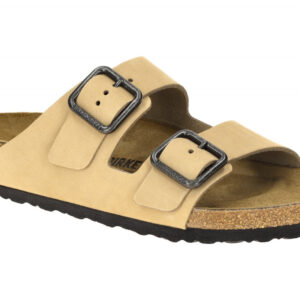Birkenstock Arizona WB 1031627 Beige Sandcastle Herren Pantolette Echtleder -...