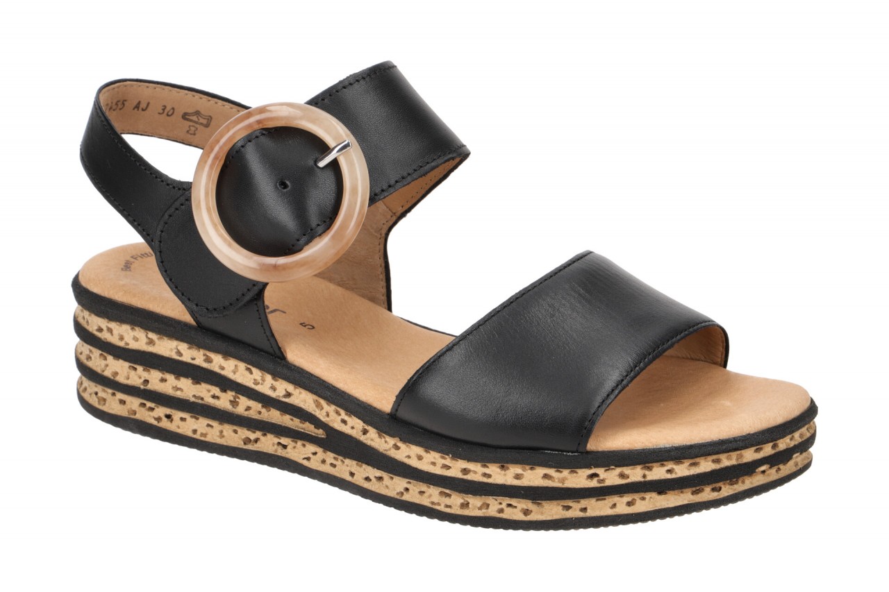 Gabor 84.550.27 Damen Sandalette Schwarz - GABOR Best Fitting, Keilabsatz, Ec... 1 Gabor 84.550.27 Damen Sandalette Schwarz - GABOR Best Fitting, Keilabsatz, Ec...
