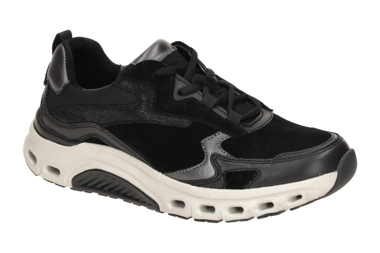 Gabor 76.986.47 ROLLINGSOFT Schwarze Sneaker mit Sto?d?mpfung 1 Gabor 76.986.47 ROLLINGSOFT Schwarze Sneaker mit Sto?d?mpfung