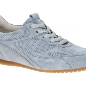 Gabor 86.565.26 Damen Sneaker Halbschuhe in Azurblau - Extra Weit H-Fu?bett