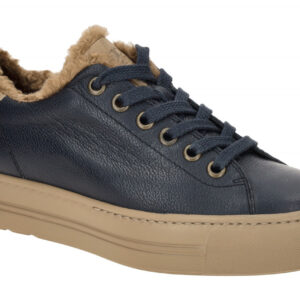 Paul Green Damen Winter Halbschuhe 5171-05 blau space/alpaca - Bequeme Schn?r...