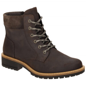 Ecco 202123 ELAINA Damen Stiefeletten mocha braun Schn?r-Boots mit robustem P...