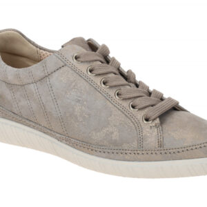 Gabor 66.458.95 YORK Damenschuhe Sneaker Grau Muschel Leder OptiFit Wechselfu...