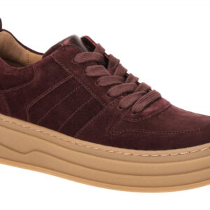 Gabor 73.352 - Damen Plateau-Sneaker in Rot Mulberry mit herausnehmbarer Inne...